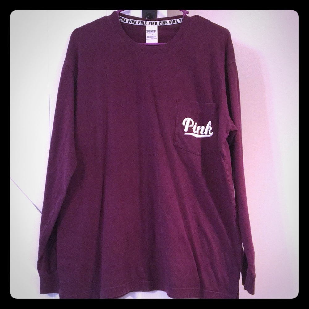 VS Pink maroon shirt